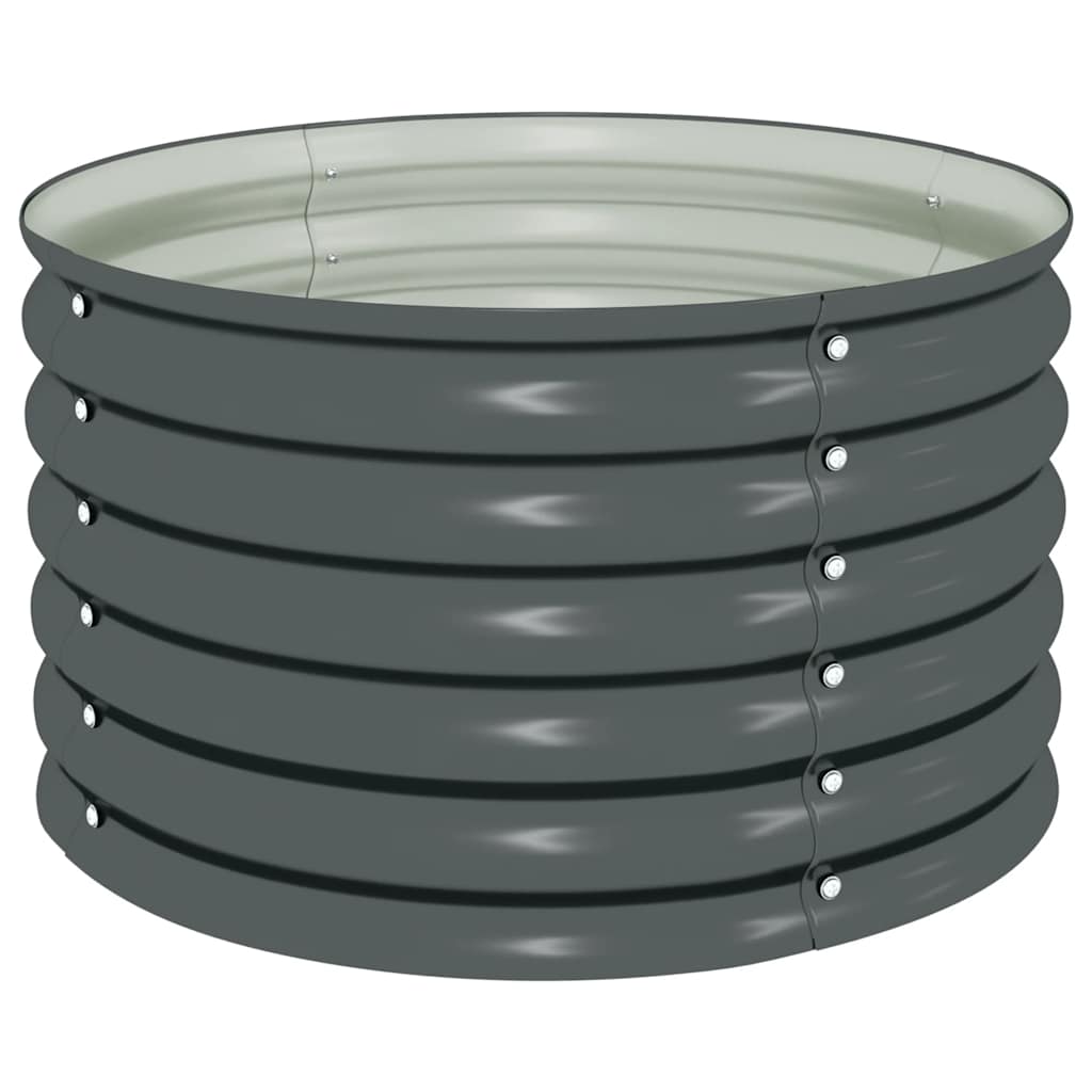 Povišena biljna kutija pocinčani čelik - siva, 80 x 80 x 44 cm, 1 - number 2.