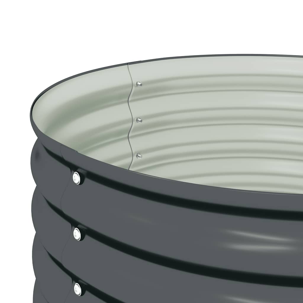 Povišena biljna kutija pocinčani čelik - siva, 80 x 80 x 44 cm, 1 - number 7.