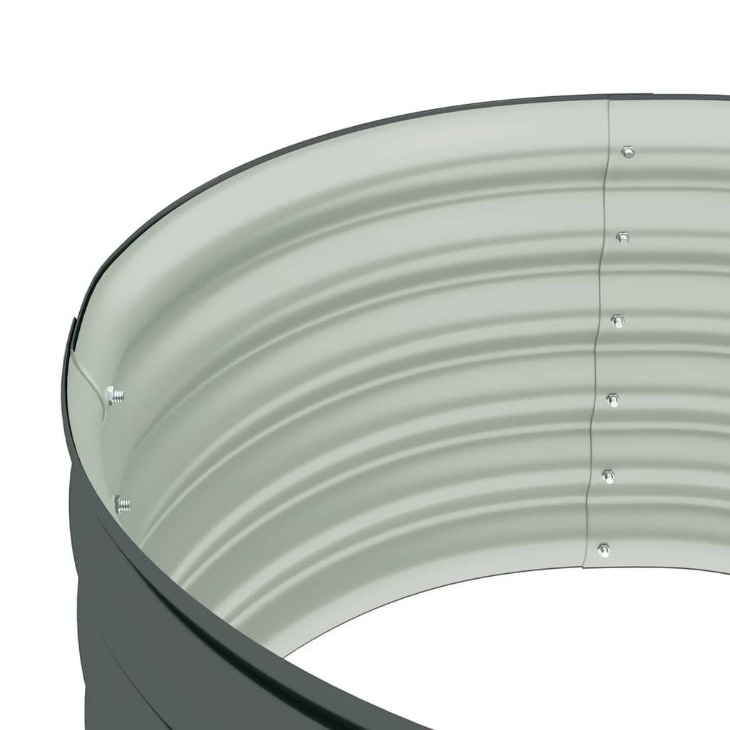 Povišena biljna kutija pocinčani čelik - siva, 80 x 80 x 44 cm, 1 - number 6.