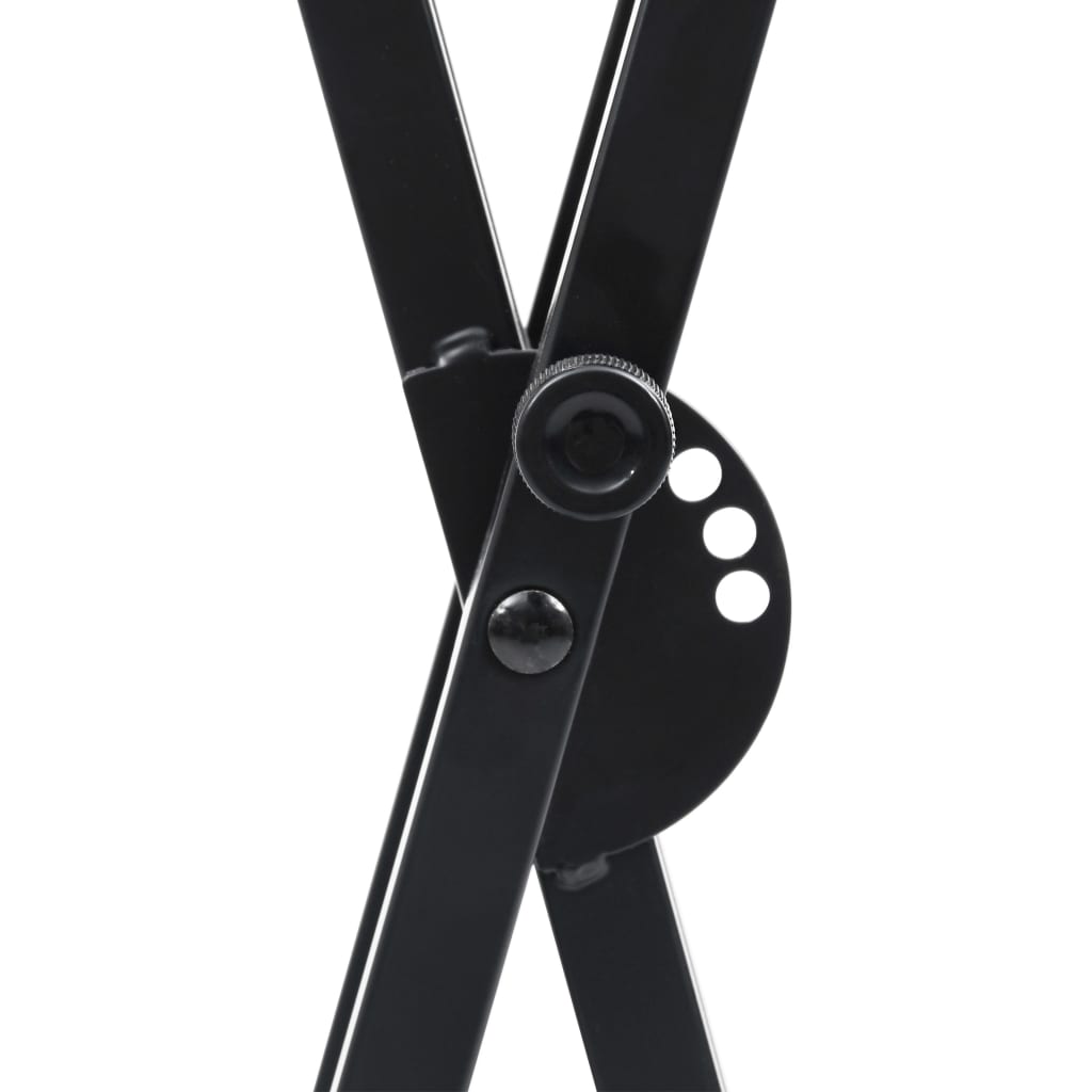 Dvostruki ojačani stalak za klavijaturu i stolica crna - number 8.