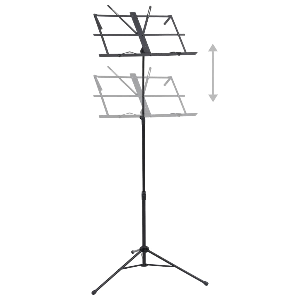 Glazbeni stalak čelik crni - number 2.