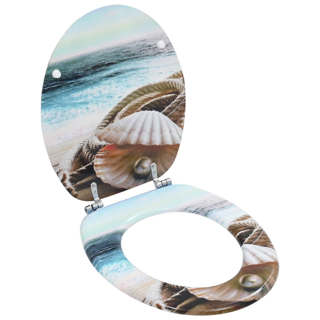 Toalettsits med lock mdf clamshell design - number 1.