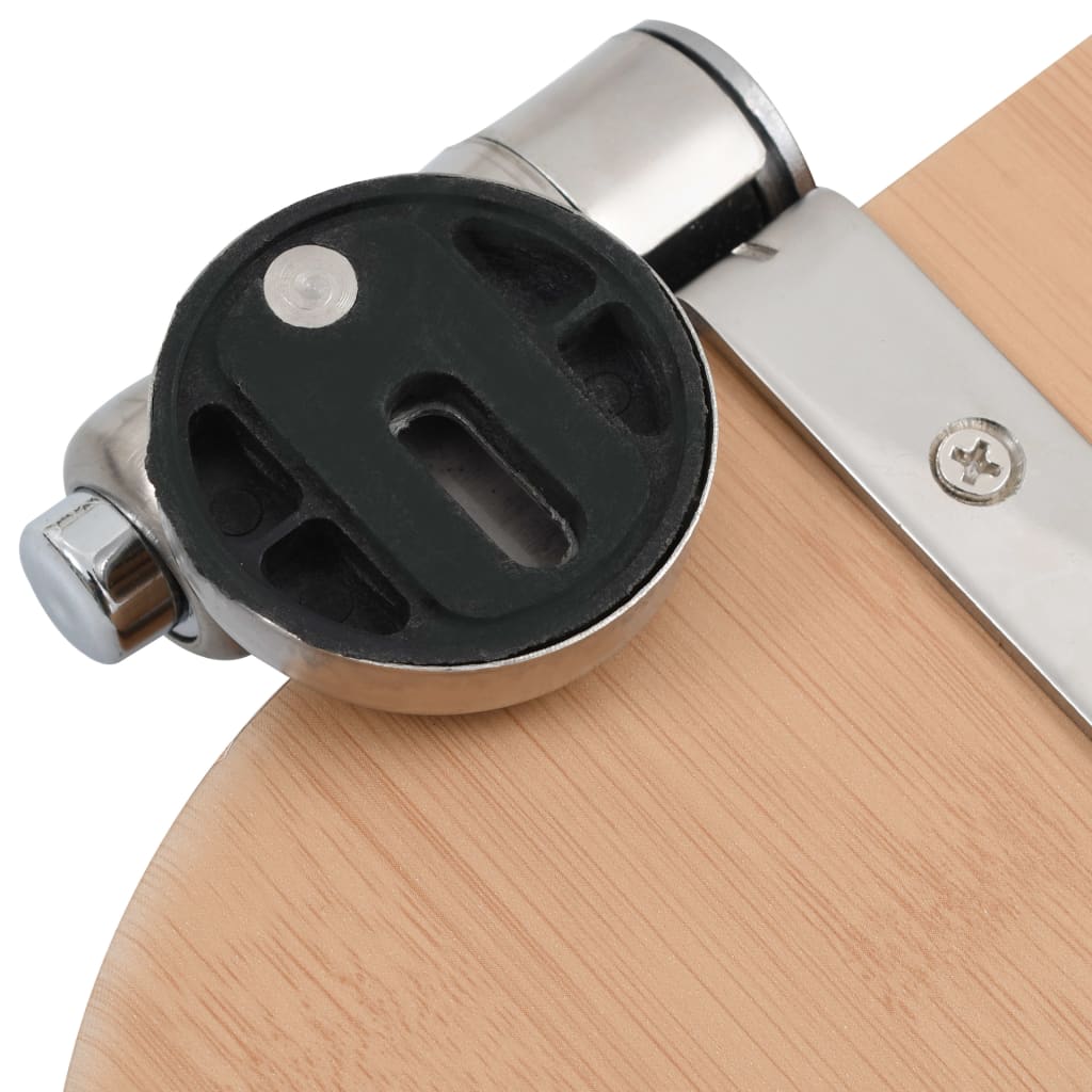 Toalettsits med soft close lock mdf bambu design - number 7.