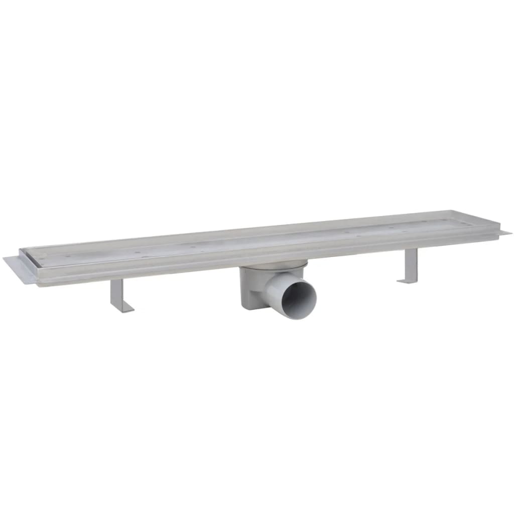 Lineære bruseafløb 2 stk. rustfrit stål - 630 x 140 mm - number 3.