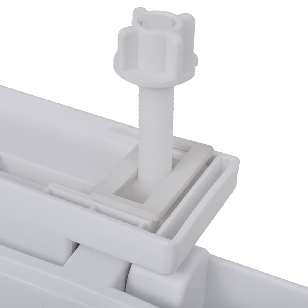 Toalettstolar med soft close lock 2 st. plast vit - 48 x 35 cm (l x b) - number 6.