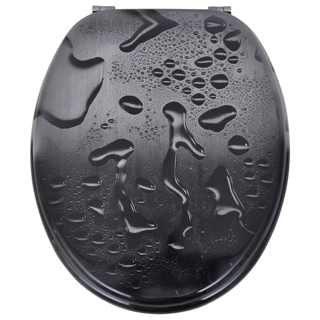 Toalettstolar med lock st. mdf vatten - 2, vattendroppe, nr - number 3.