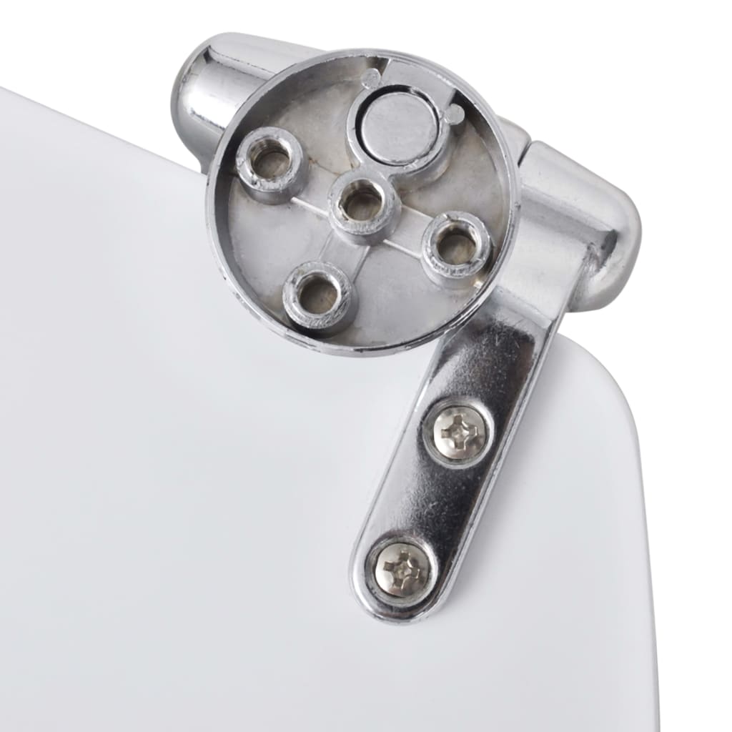 Toalettstolar med soft close lock st. mdf vit - 2, fast vit, ja - number 7.