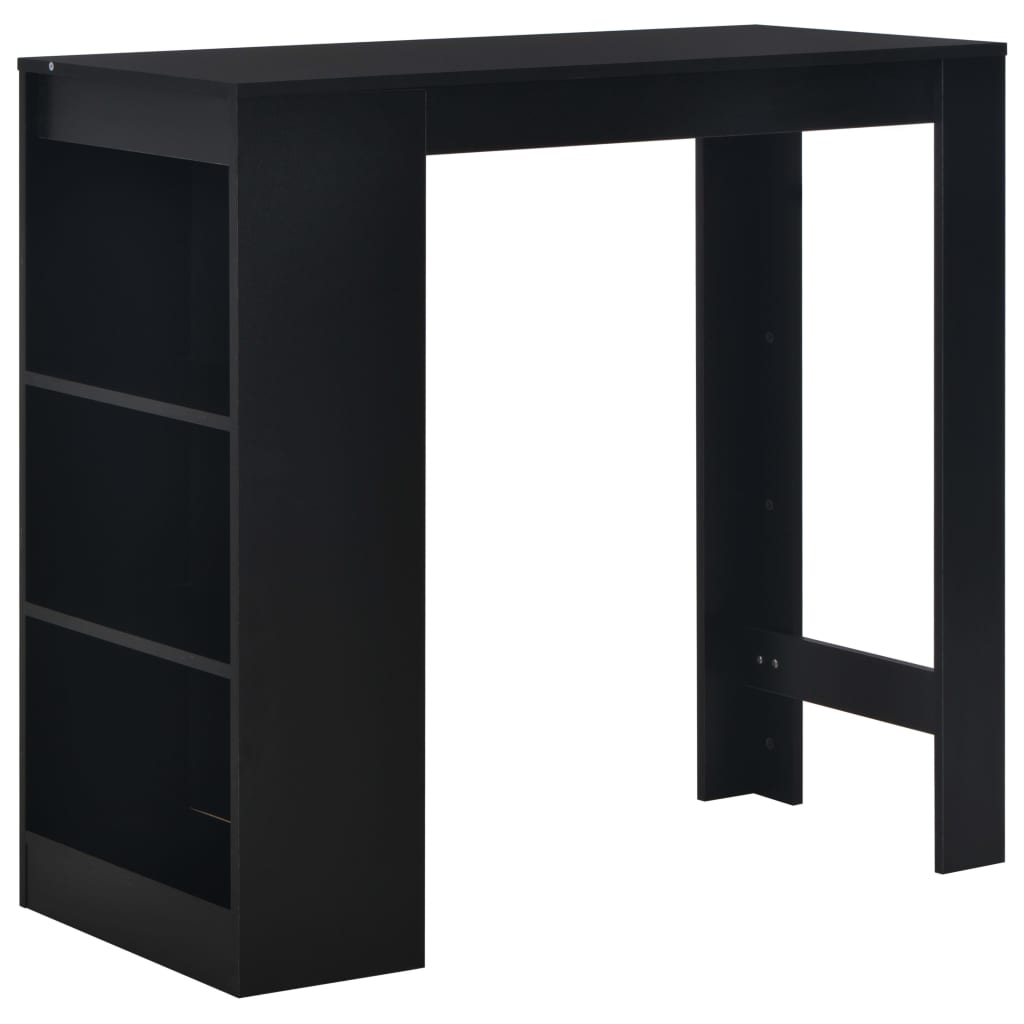 Tavolo da bar con ripiano 110 x 50 x 103 cm - nero, 1 - number 1.