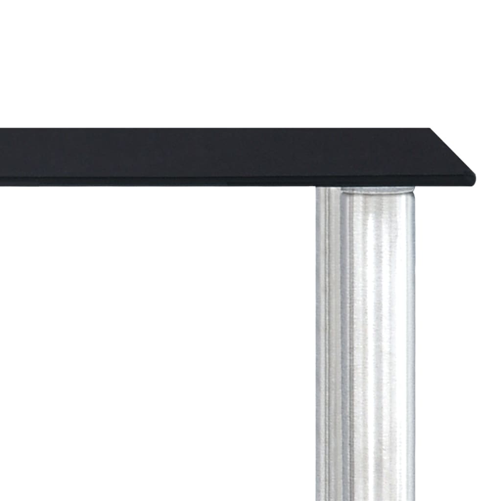 Køkkenreol 45x16x26 cm hærdet glas sort - number 5.