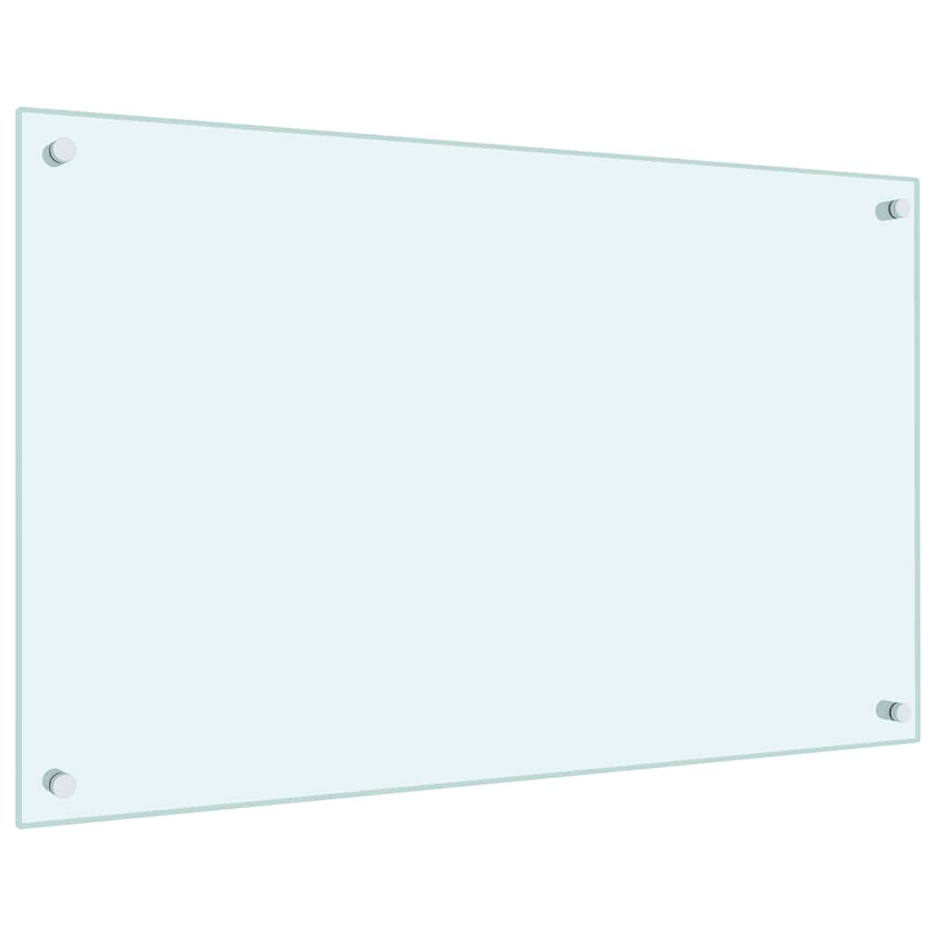 Stænkplade hærdet glas - hvid, 80 x 50 cm, 1 - number 4.