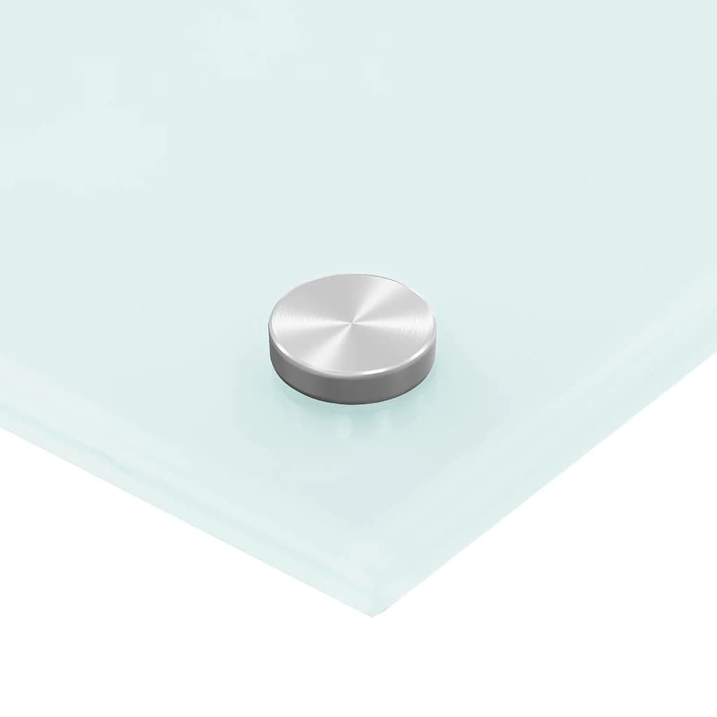 Stænkplade hærdet glas - hvid, 80 x 50 cm, 1 - number 6.