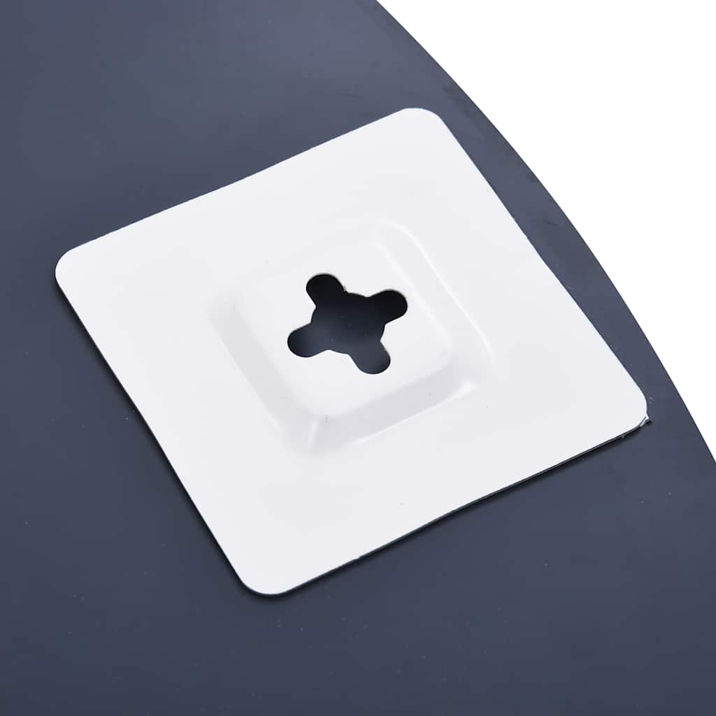 Vægspejl med 5 hylder 80x60 cm sølvfarvet - number 5.