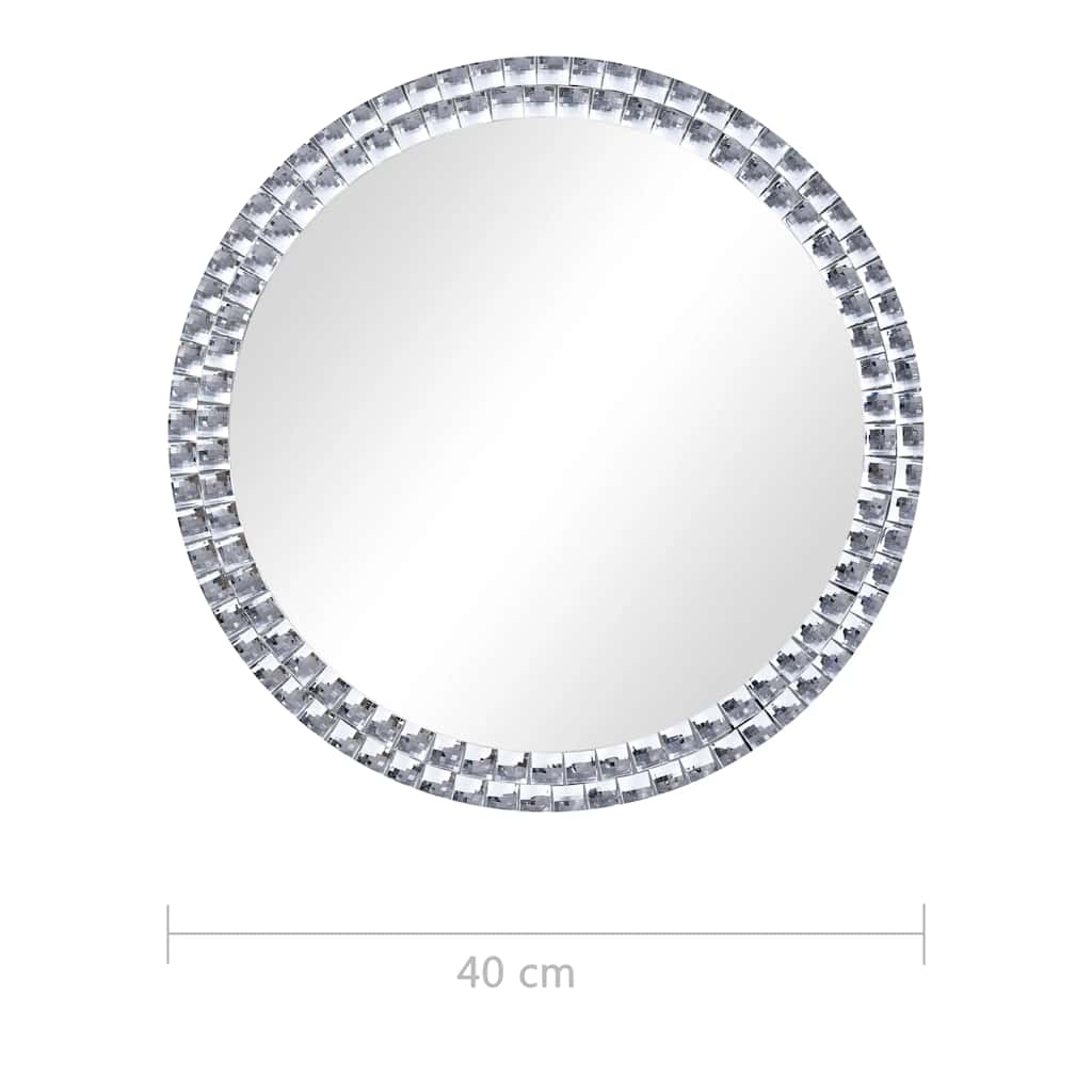 Wall mirror hardened glass - 40 cm, 1 - number 5.