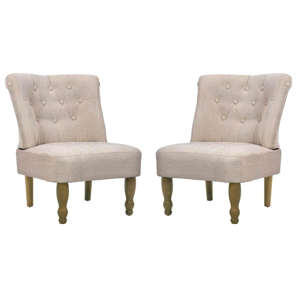 Franske stole 2 stk. cremefarvet - number 2.