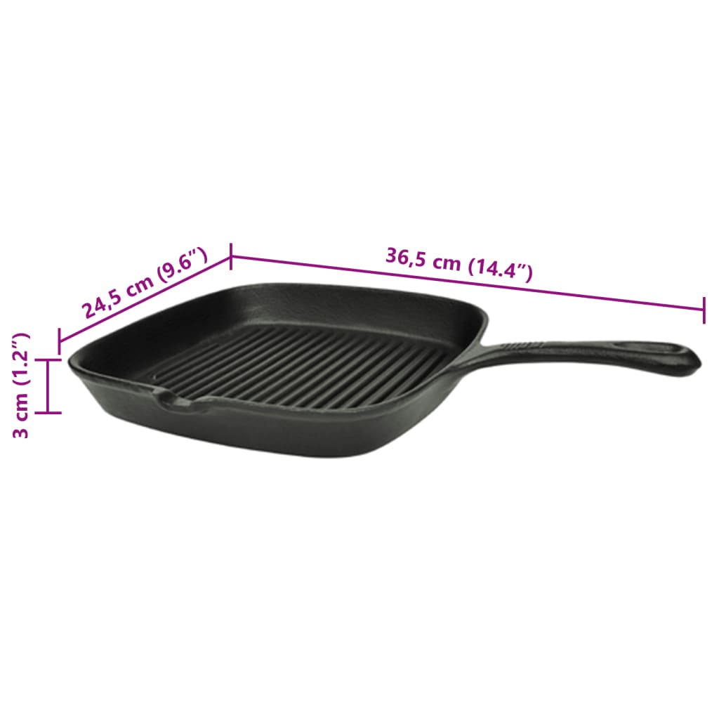 Cast iron grill pan 24x23 cm - number 4.