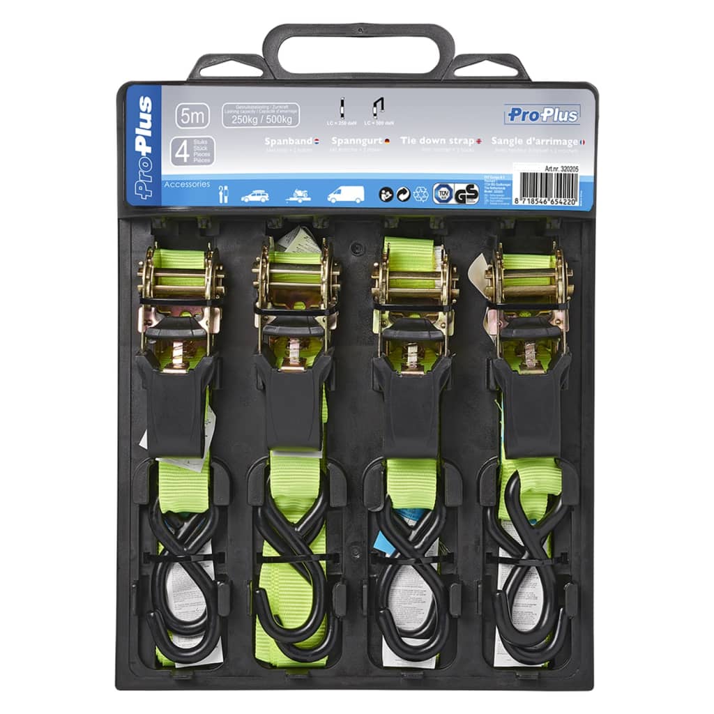 Proplus surrningsrem med spärr + 2 krokar 4 st. 5 m 320205 - number 6.