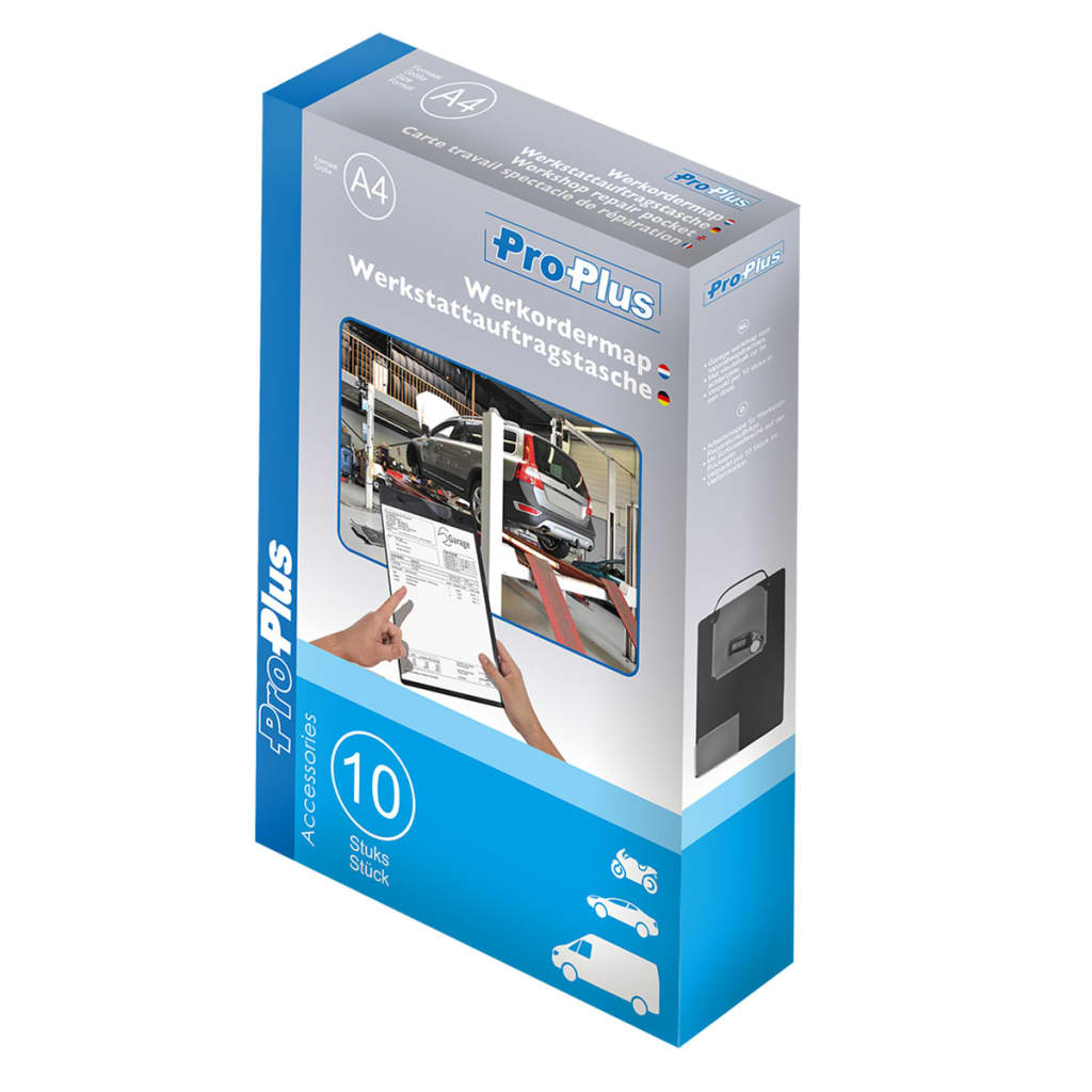 Portadocumentos proplus para reparación, 10 uds. a4, color negro 580040 - number 10.