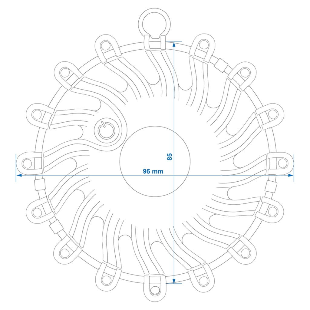 Proplus lampica upozorenja 16 led narančasta 540322 - number 9.