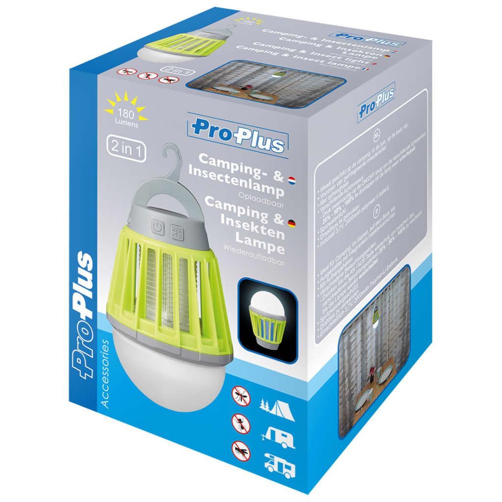 Proplus camping- en insectenlamp oplaadbaar - number 7.