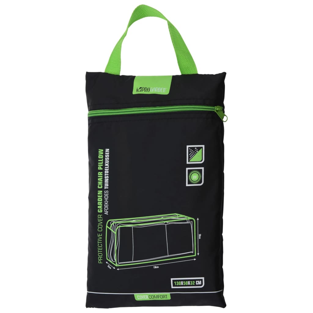 Progarden overtræk til udendørs stolehynde 130x32x50 cm sort - number 1.