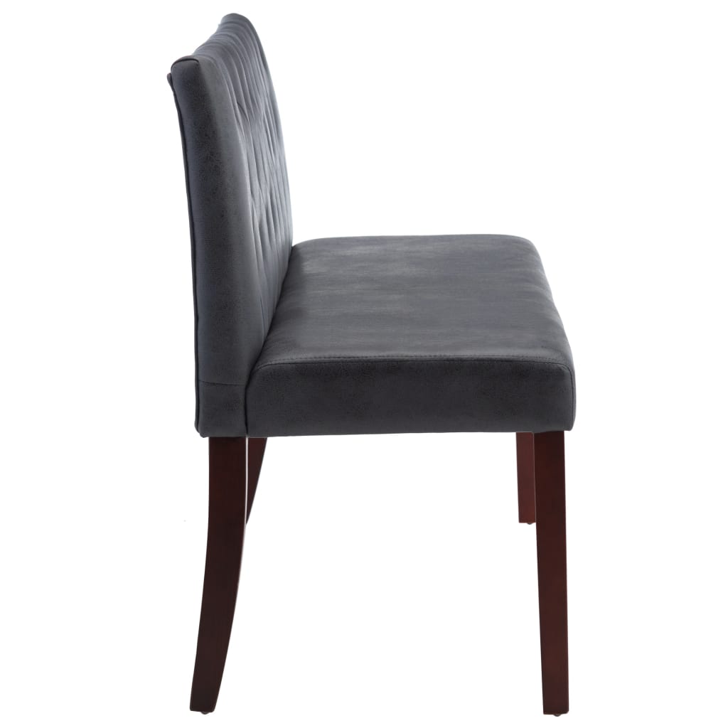 Klupa 148,5 cm imitacija antilopa - siva, 148,5 cm - number 4.