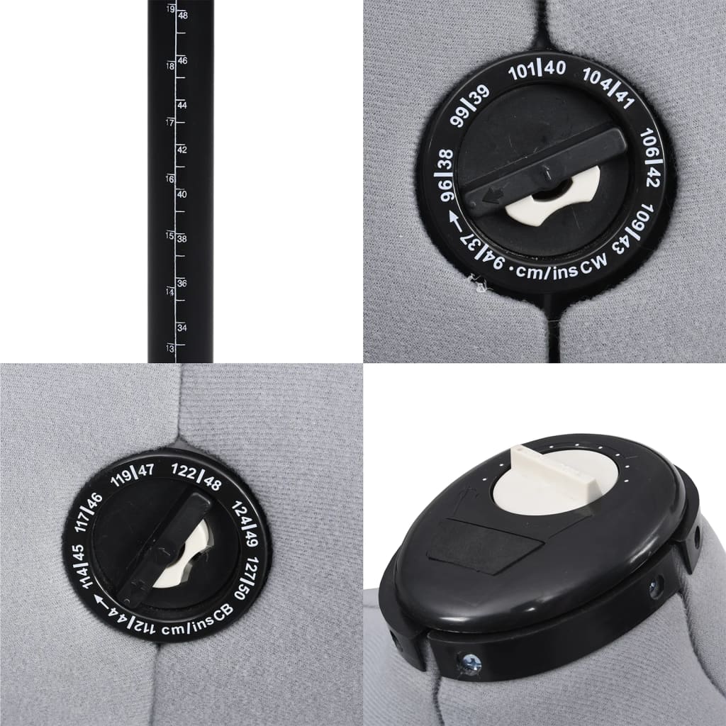 Gine ajustable femme taille 44-50 - gris, l, 1 - number 6.