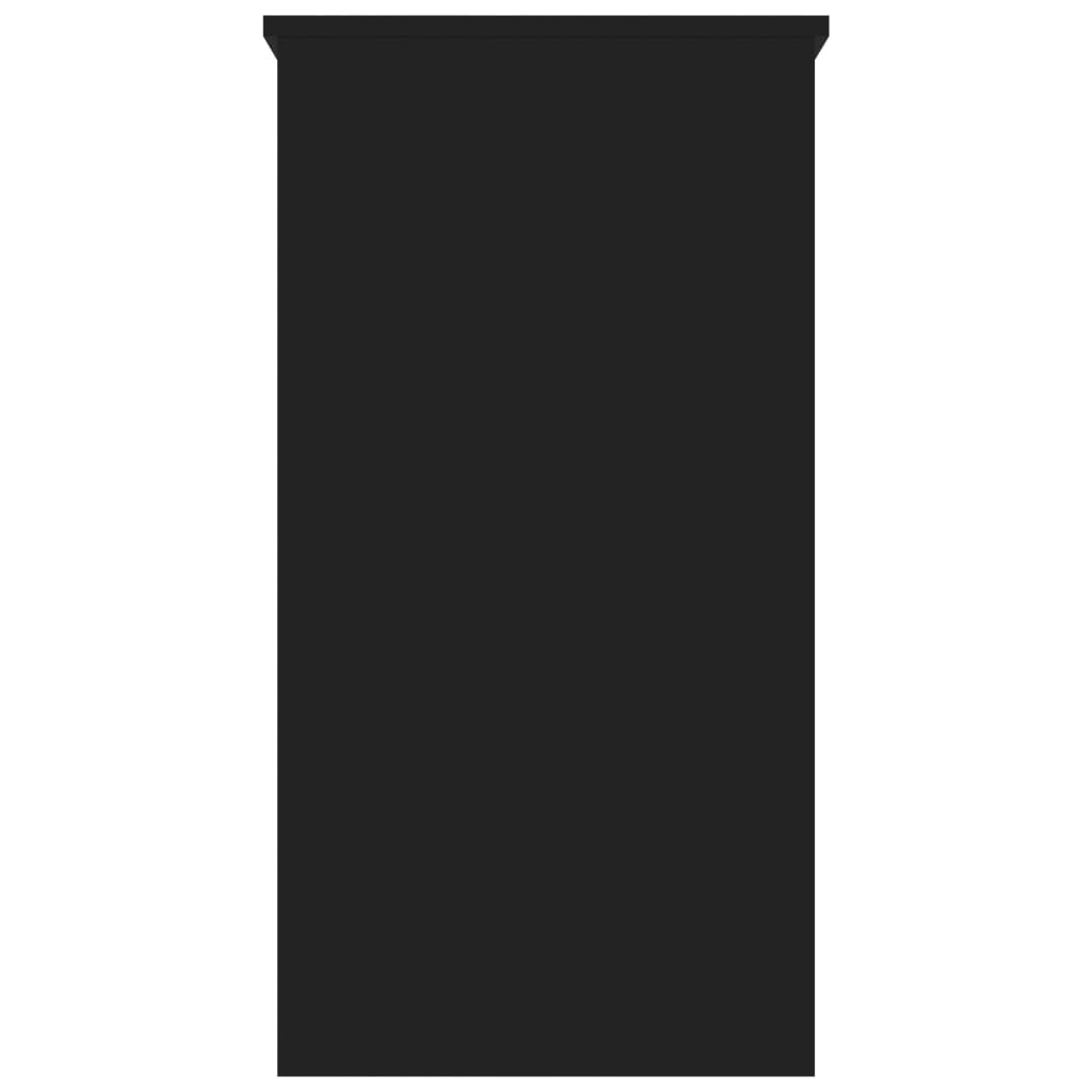 Skrivebord 80x40x75 cm konstrueret træ - sort - number 4.