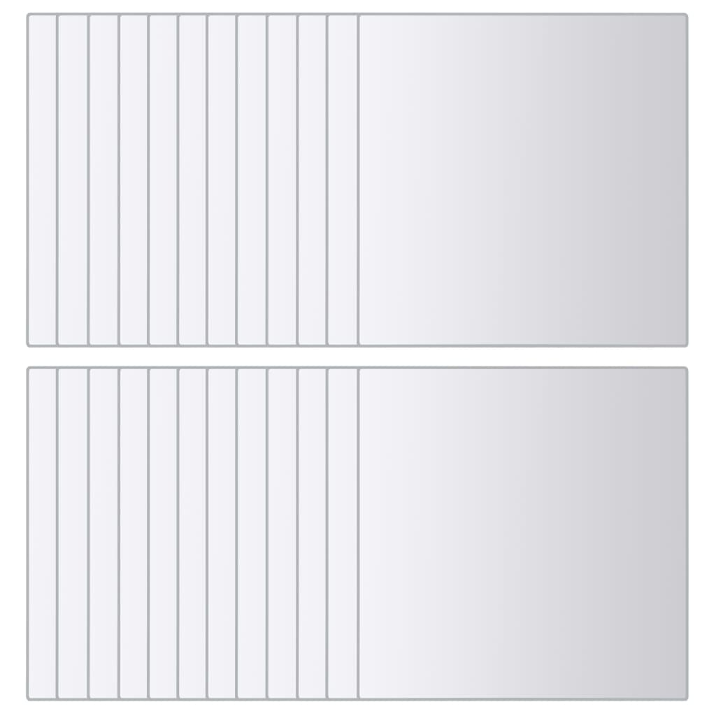 Square mirror tile 48 pcs. glass - number 2.