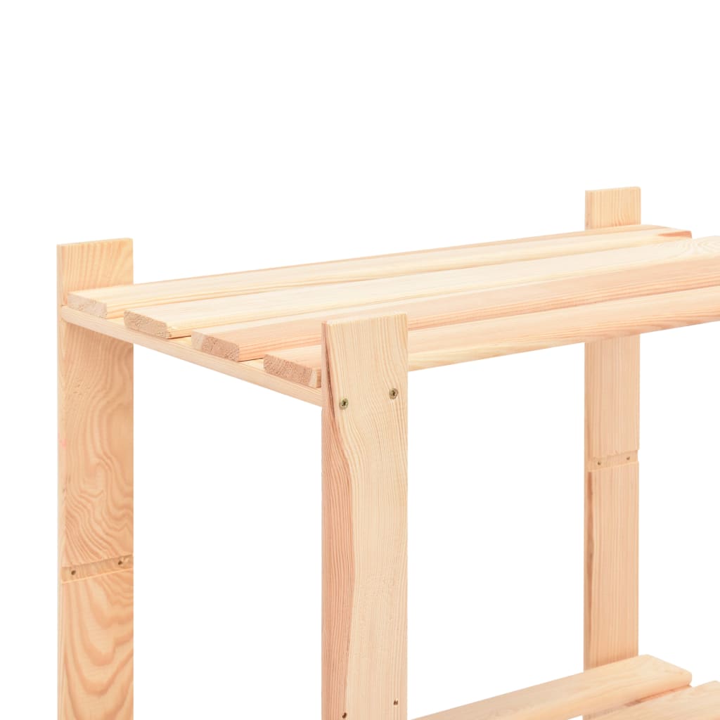 Scaffalatura 3 ripiani 80x38x90 cm pino massello 150 kg - 1, 2 - number 6.
