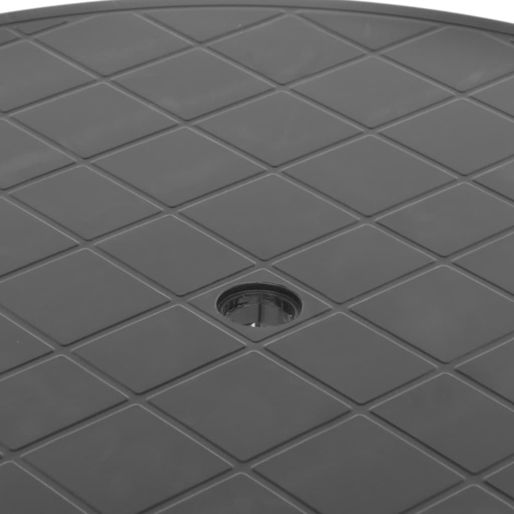 Havebord 89 cm plastik antracitgrå - number 5.