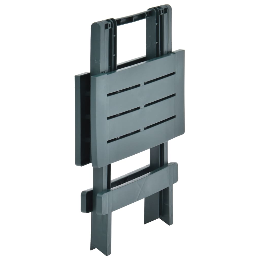 Foldbart havebord 45x43x50 cm plastik grøn - number 4.