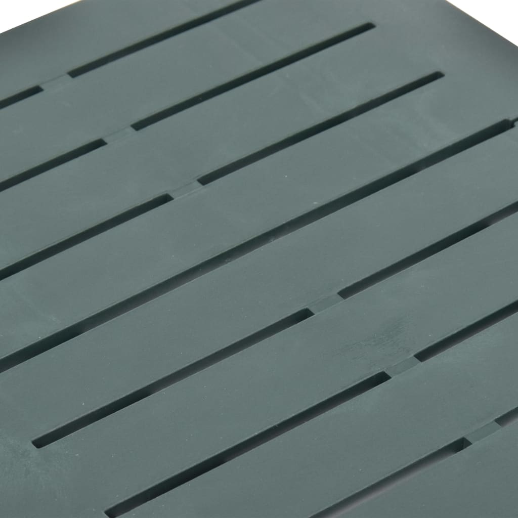 Foldbart havebord 45x43x50 cm plastik grøn - number 6.