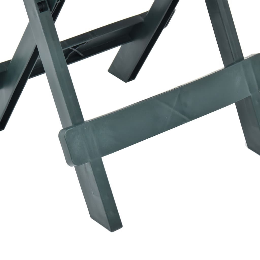 Foldbart havebord 45x43x50 cm plastik grøn - number 5.