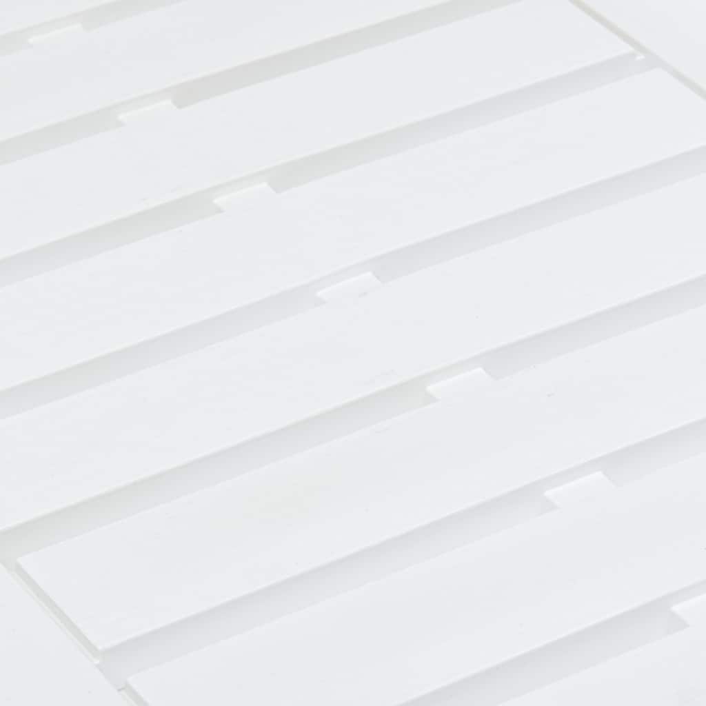 Vrtni stol 78x55x38 cm plastični - bijeli, 1 - number 4.