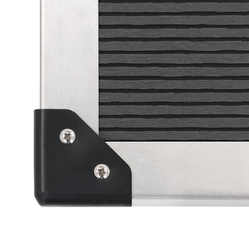 Udendørsbruser med bakke wpc rustfrit stål - number 11.