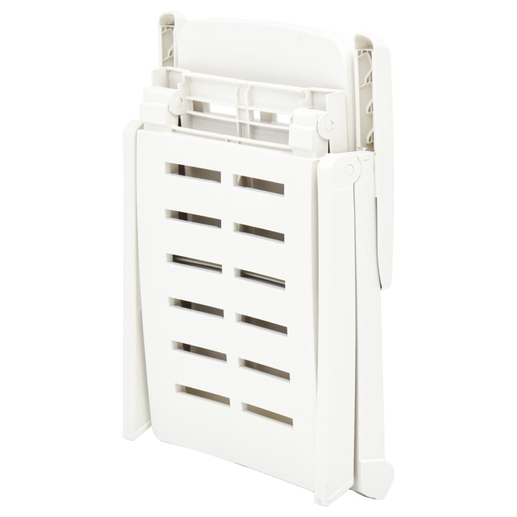 Foldbar liggestol plastik hvid - number 7.