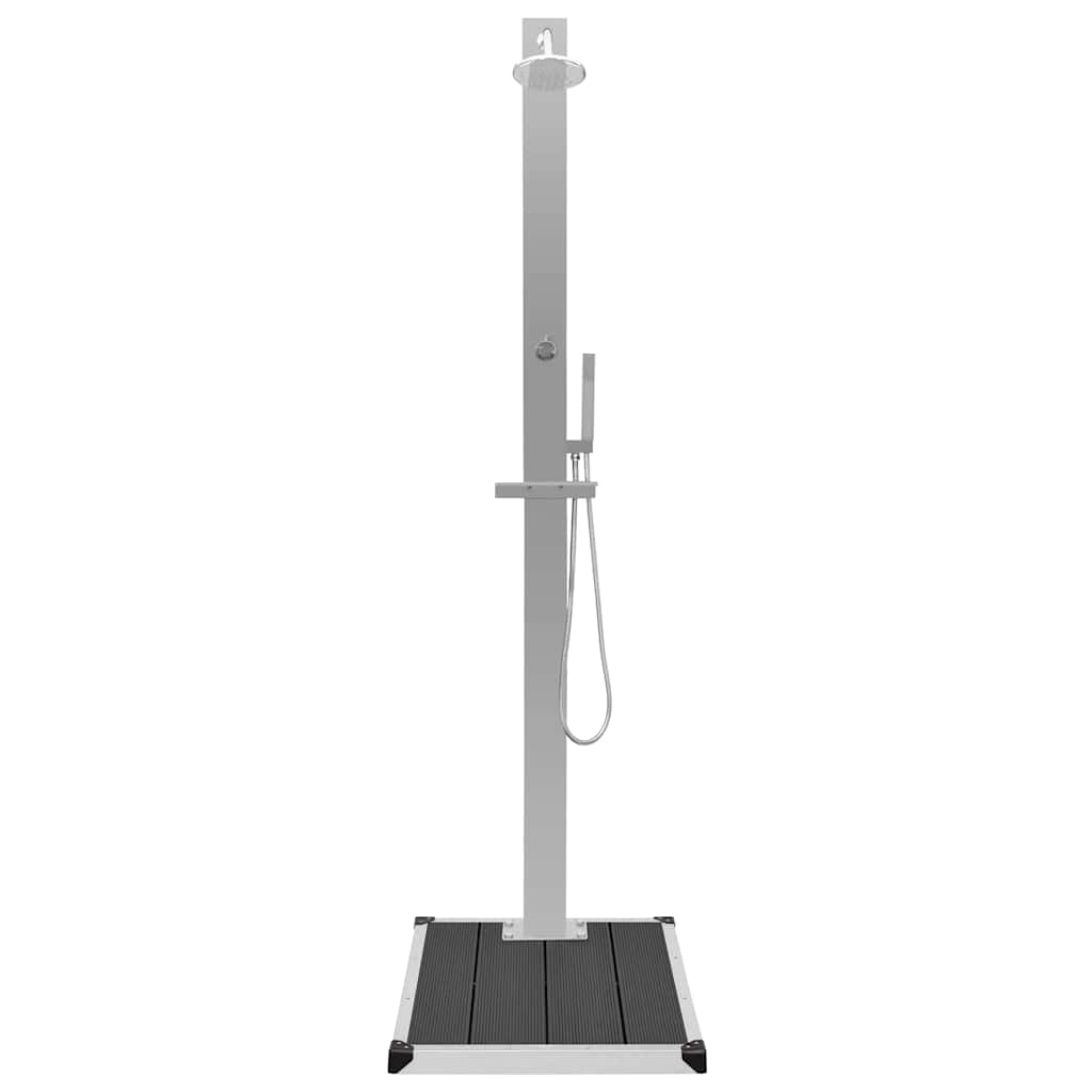 Douche extérieure avec bac wpc inox - number 4.