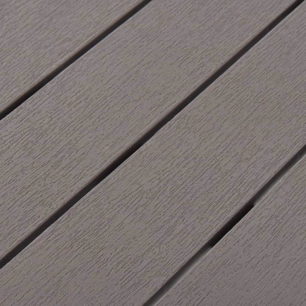 Havebord med 2 bænke plastik - brun, 3 - number 6.