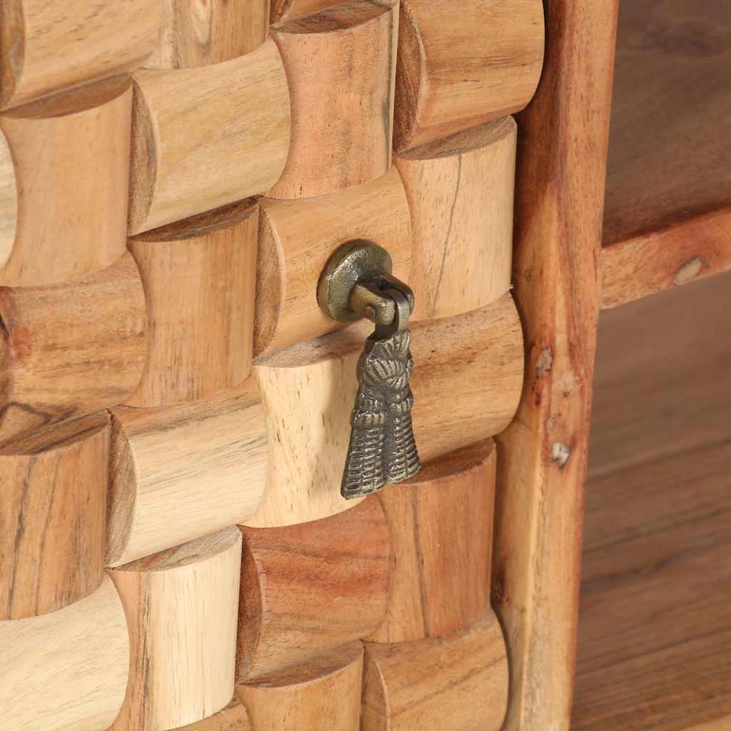 Tv-skab 100x35x40 cm massivt akacietræ - number 5.