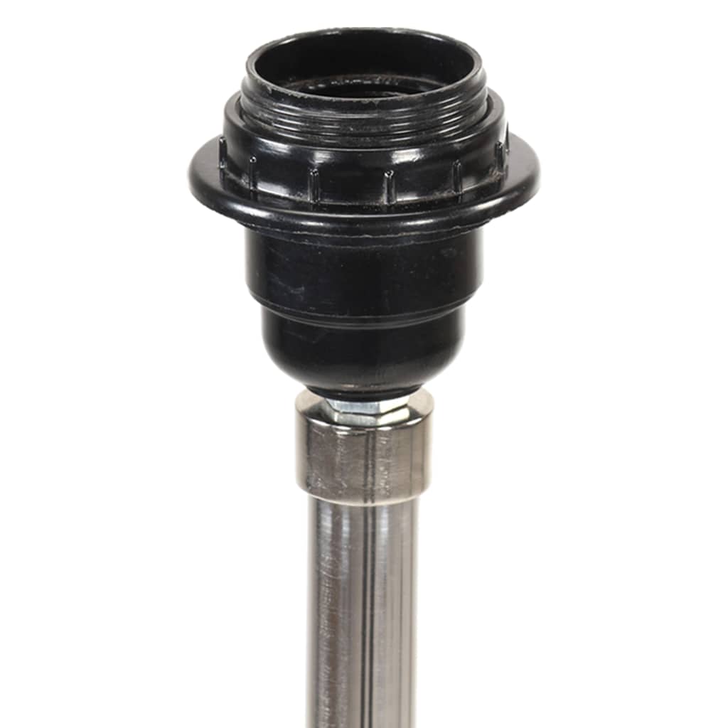 Gulvlampe med trefod 141 cm massivt teaktræ honningbrun og grå - brun og grå, 1, x - number 4.