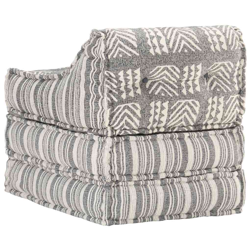Modular pouf fabric stripes - number 12.