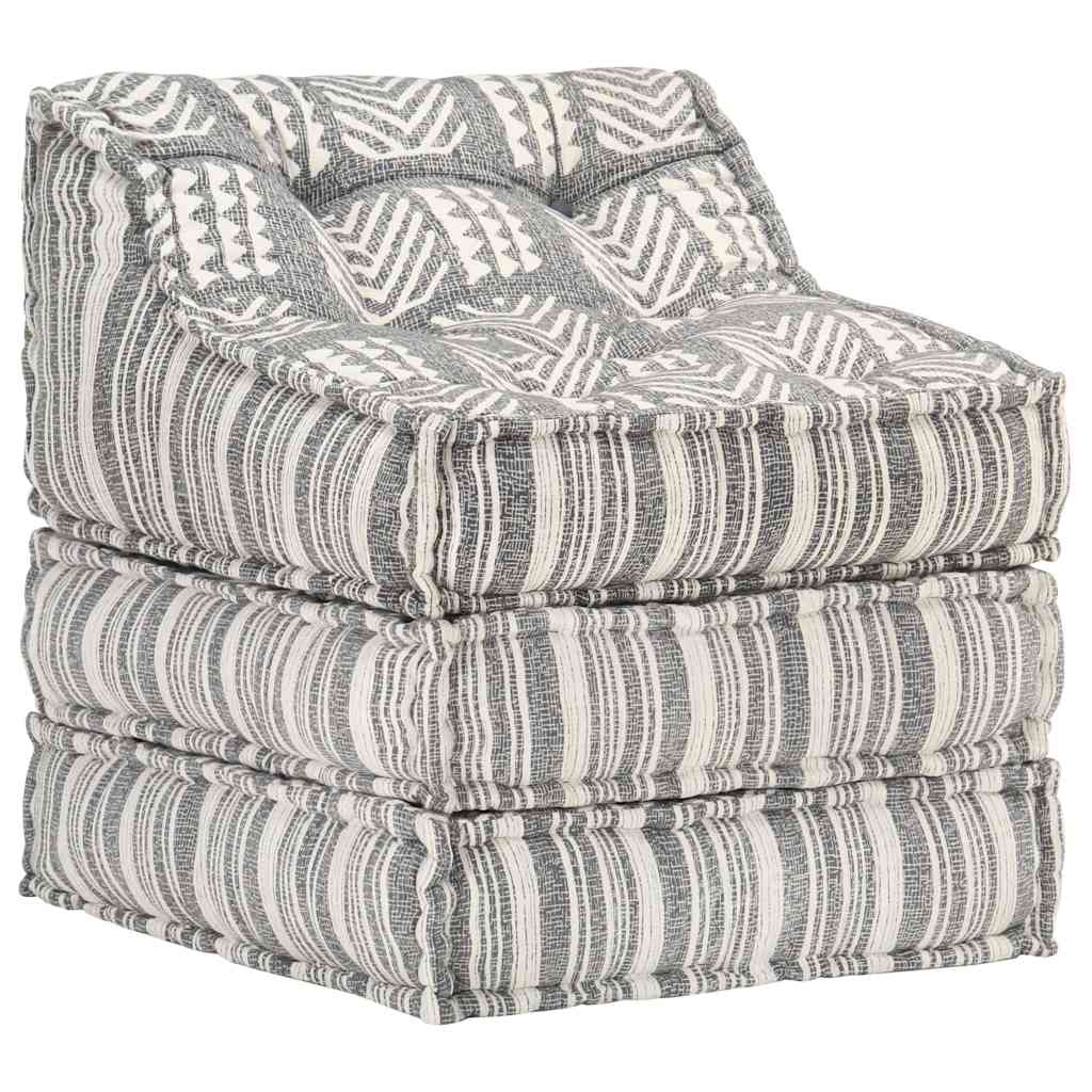 Modular pouf fabric stripes - number 8.