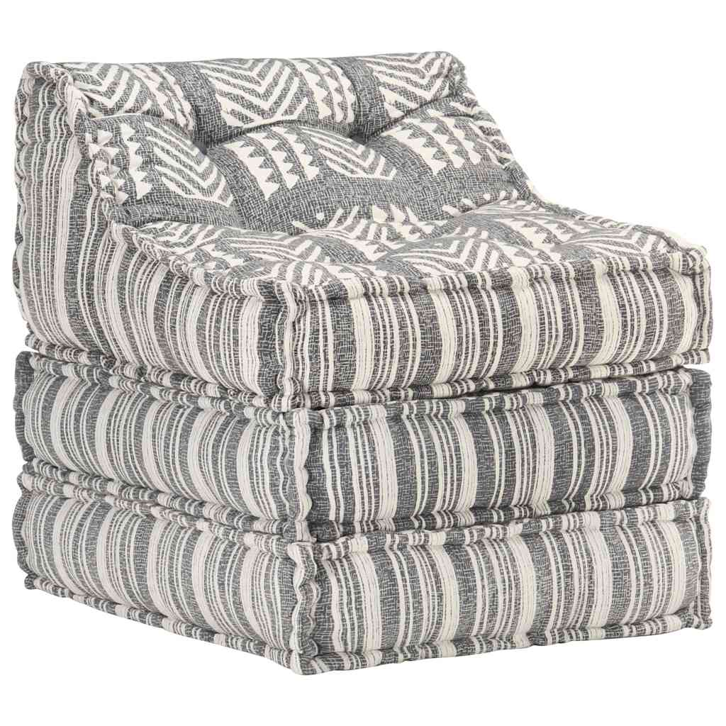 Modular pouf fabric stripes - number 7.