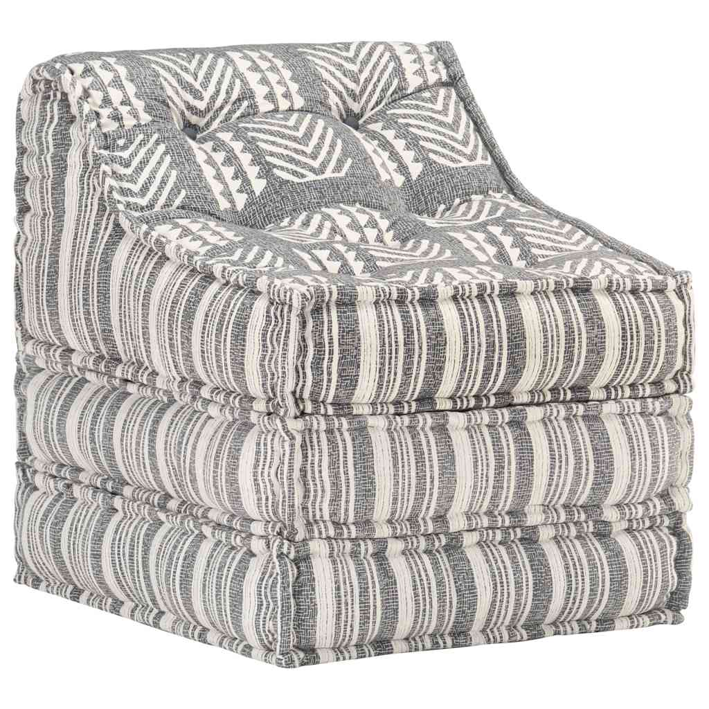 Modular pouf fabric stripes - number 10.