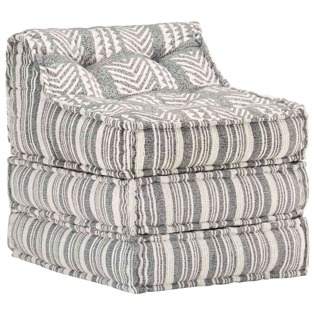 Modular pouf fabric stripes - number 9.