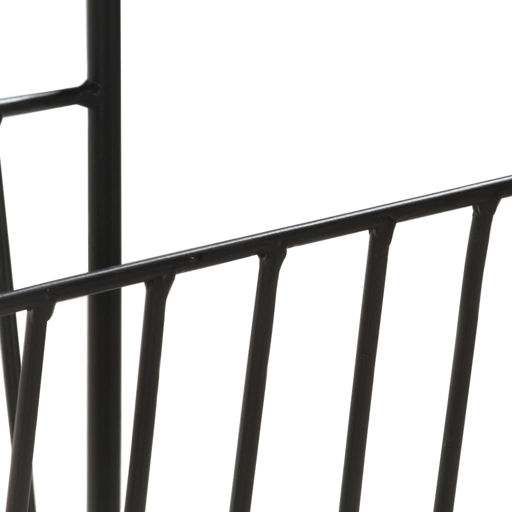 Magasinholder 40x30x50 cm massivt mangotræ og stål - number 6.