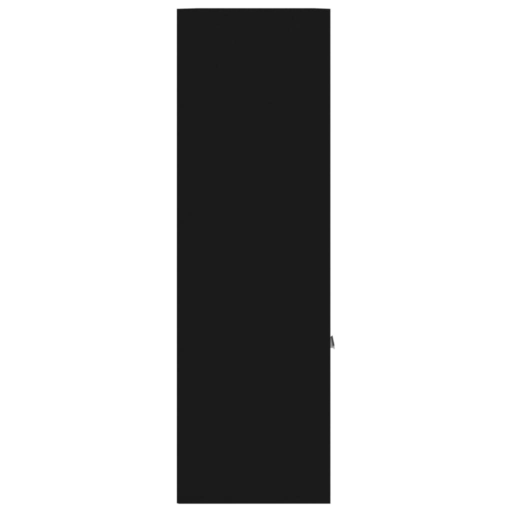 Bogreol 98x30x98 cm konstrueret træ sort - number 8.