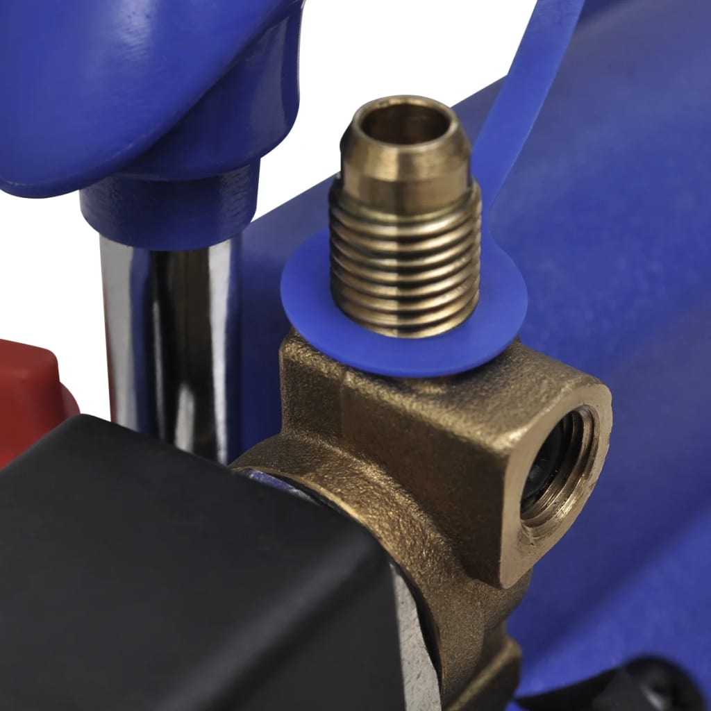 Ettrins-vakuumpumpe med firevejs-trykmålersæt med manifold - 250 w, 71 l/min, 3 5 cfm, 1/3 hk, 225 ml - number 5.