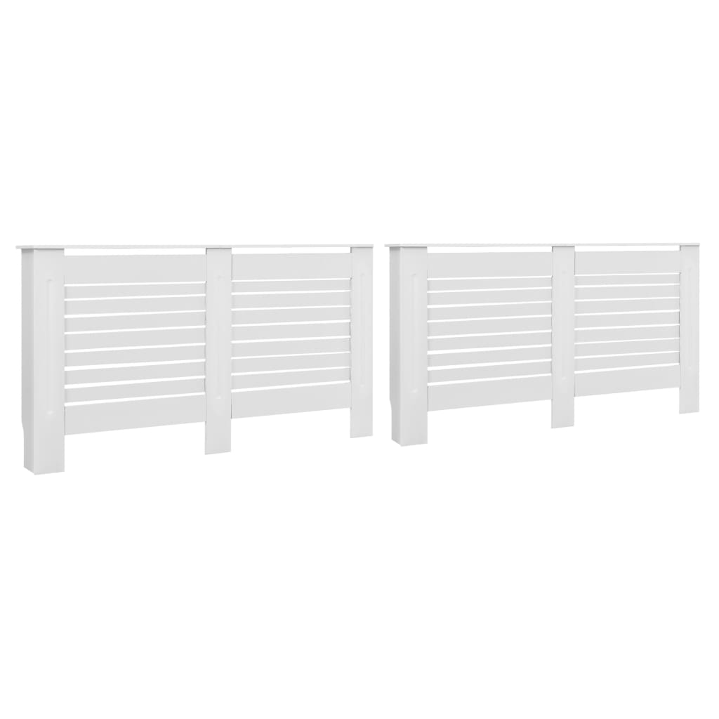 Radiatorskjulere stk. 152 x 19 x 81,5 cm mdf - hvid, 152 x 19 x 81.5 cm, 2 - number 2.