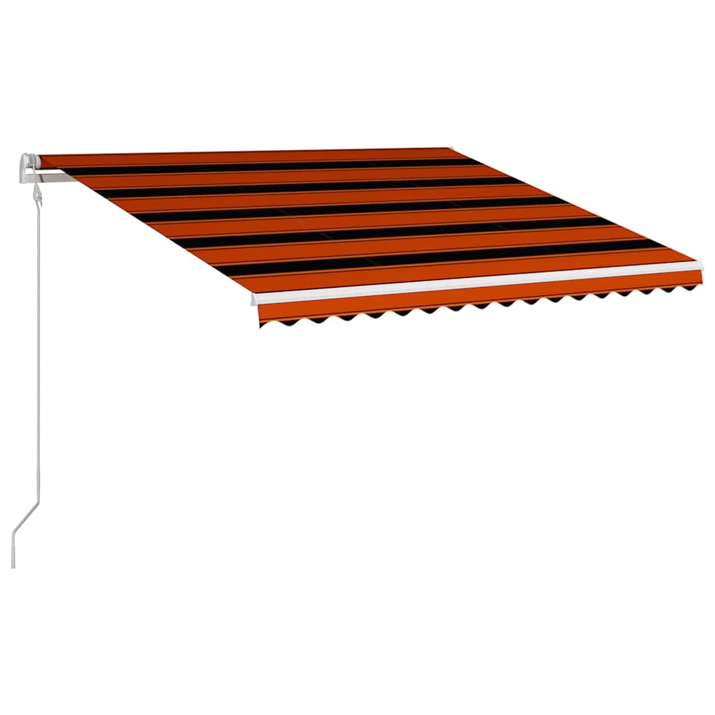 Automatic folding awning orange and brown - multicolored, 400 x 300 cm, 1 - number 3.